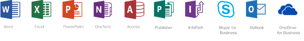 Office 365 Row Icons - Combined