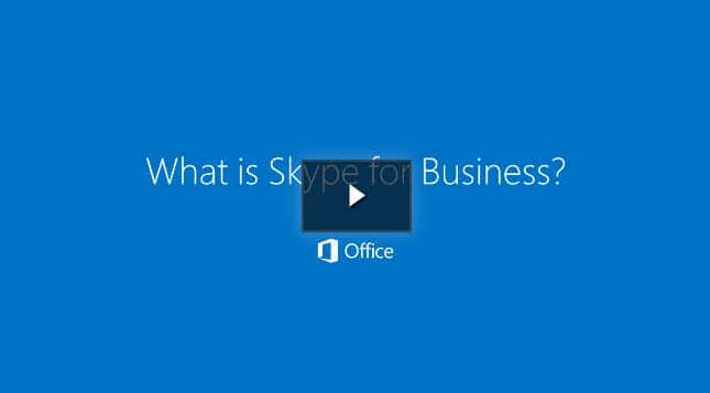 What is skype for Business Video.