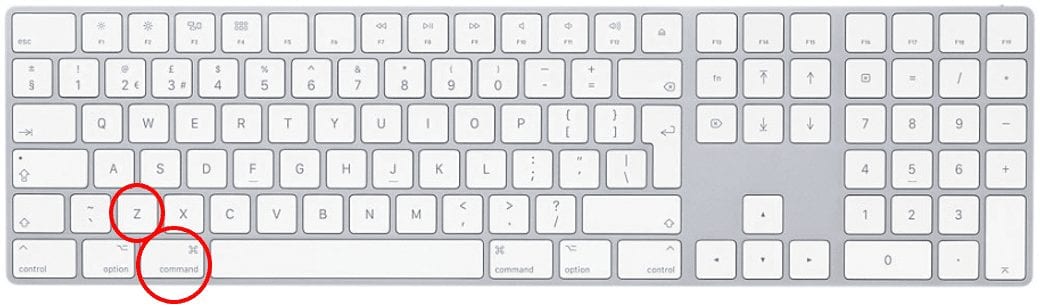 keyboard shortcut for redo on mac