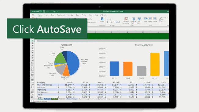 how to enable autosave in powerpoint 365