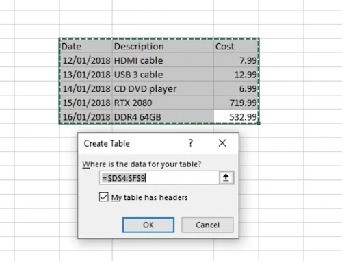 It's easy to create visually appealing tables in Excel in just seconds.