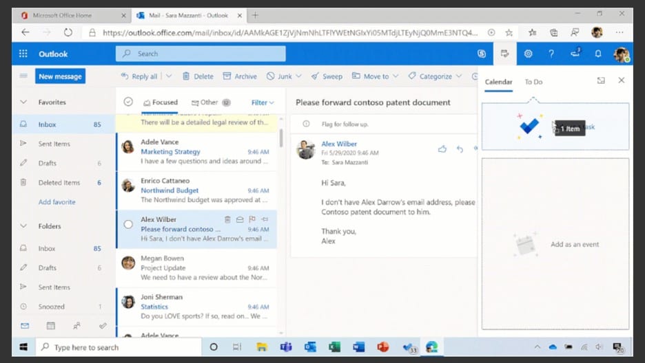 microsoft to do list in outlook