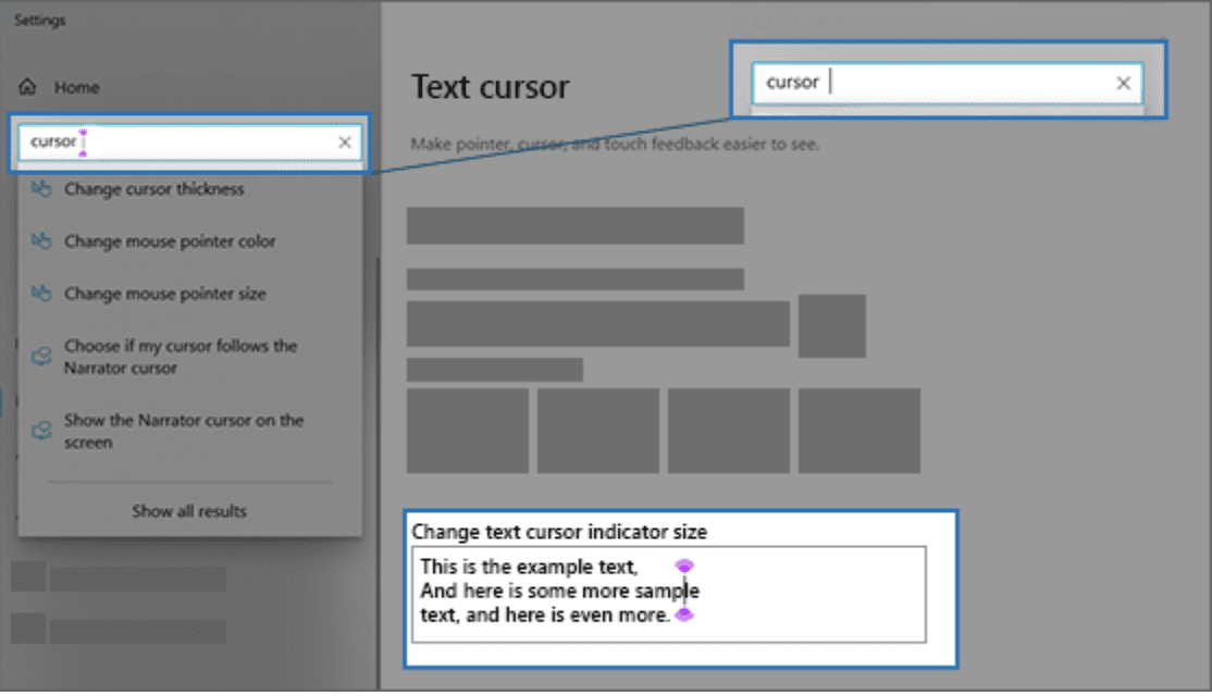 How to change the mouse pointer size, color, and thickness