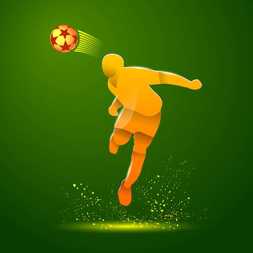 Soccer player making a header, symbolizing HTTP website security headers.