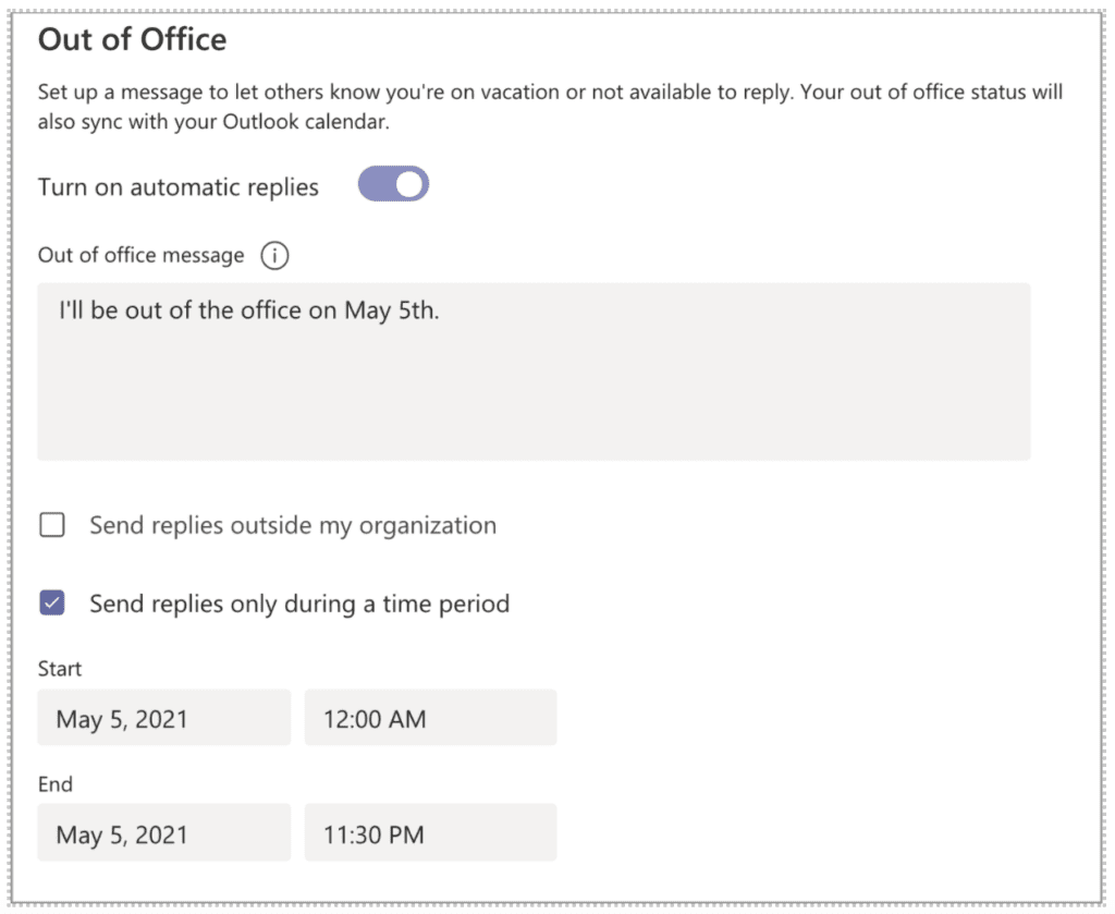 teams-out-of-office-status-message-techwise-group