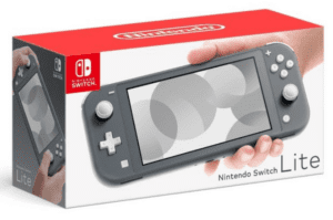Image of a Nintendo Switch Lite device in a box