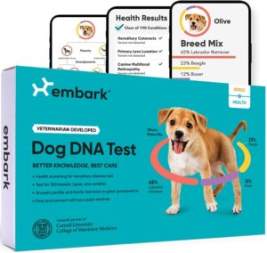 Image of an Embark Dog DNA Test kit